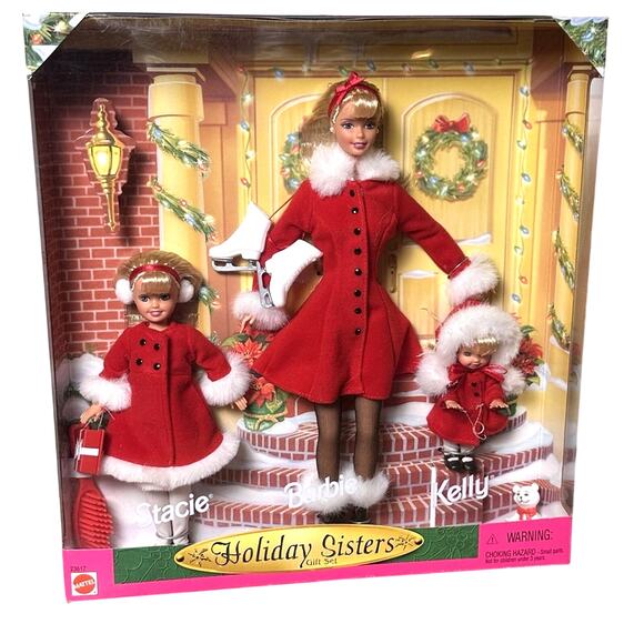 Vintage Barbie Holiday Sisters 1999 Gift Set Stacie, Barbie, Kelly-MPN 23617-NIB - Picture 1 of 14